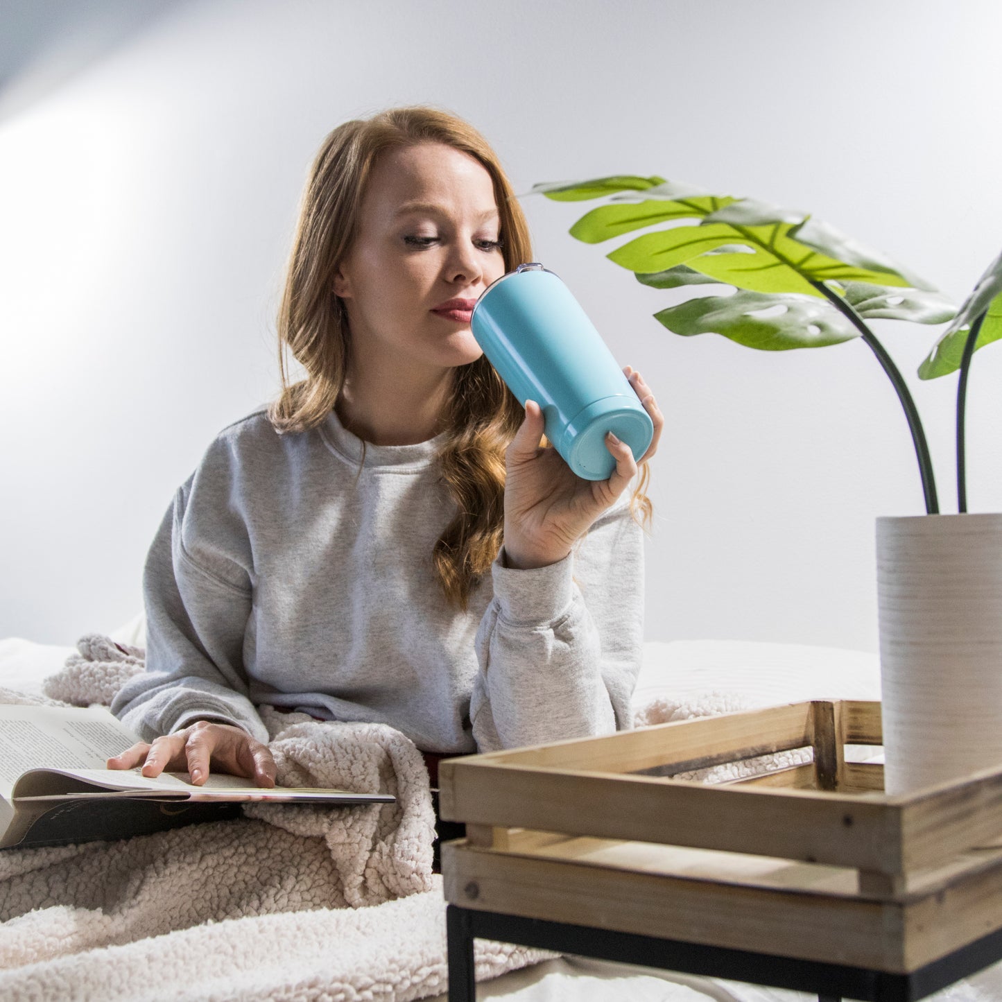 Sipworks Coffee Tumbler 20oz | Aquamarine