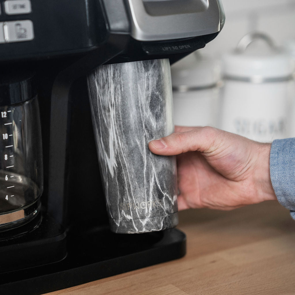 Sipworks Coffee Tumbler 20oz | Gray Marble