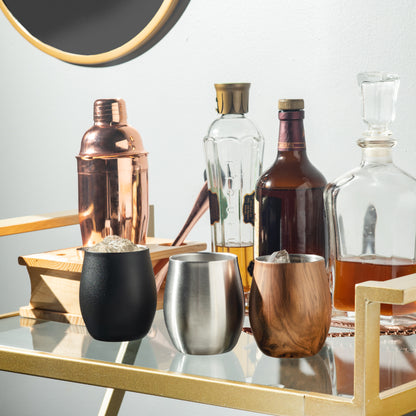 Sipworks Whiskey Tumbler 8oz | Black