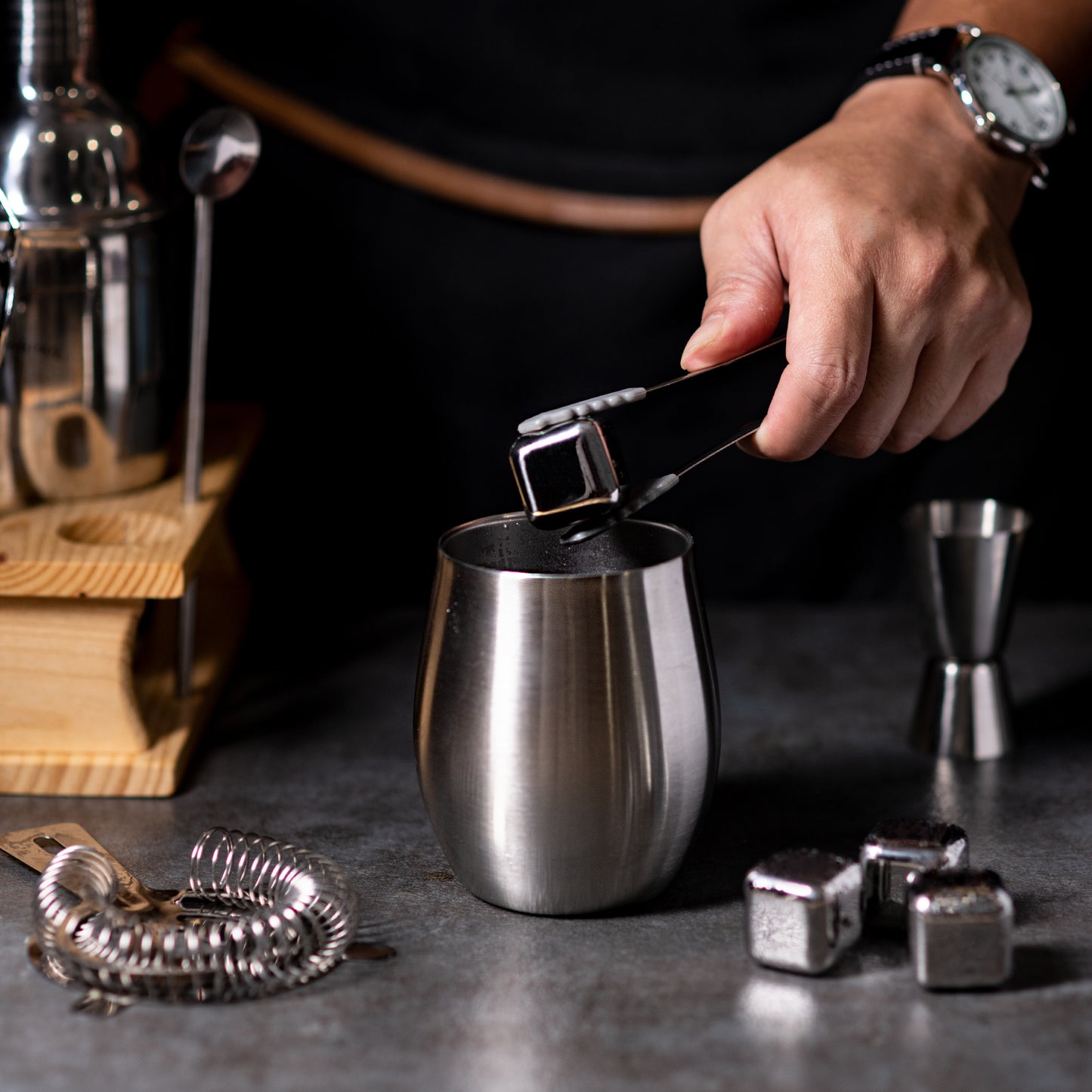 Sipworks Whiskey Tumbler 8oz | Steel