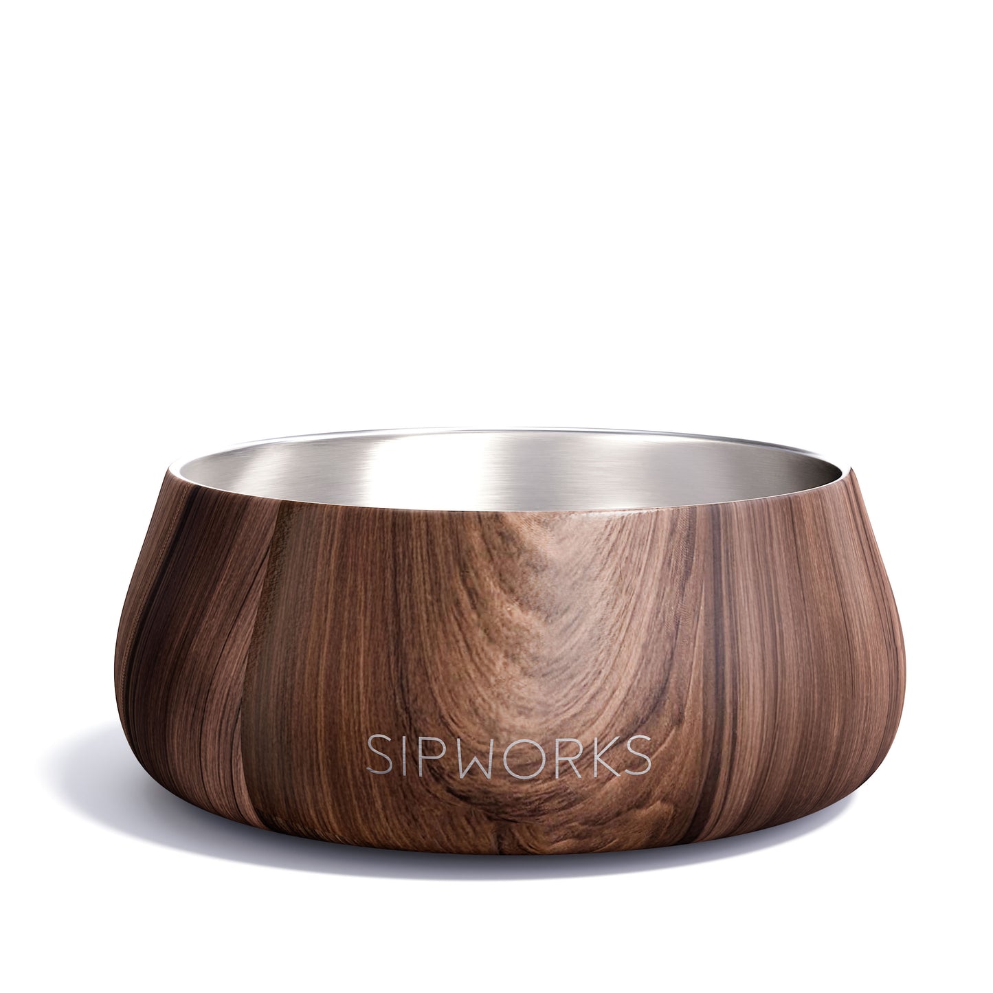 Sipworks Insulated Dog Bowl 32oz | Mahogany