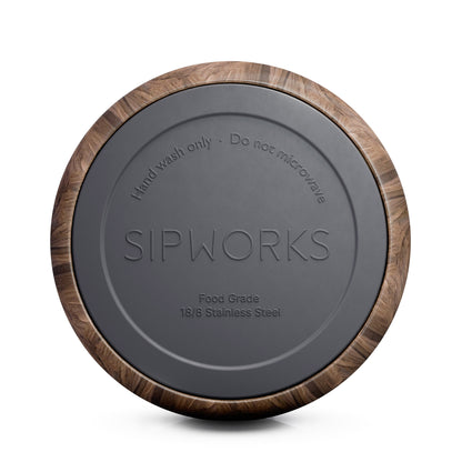 Sipworks Insulated Dog Bowl 32oz | Mahogany