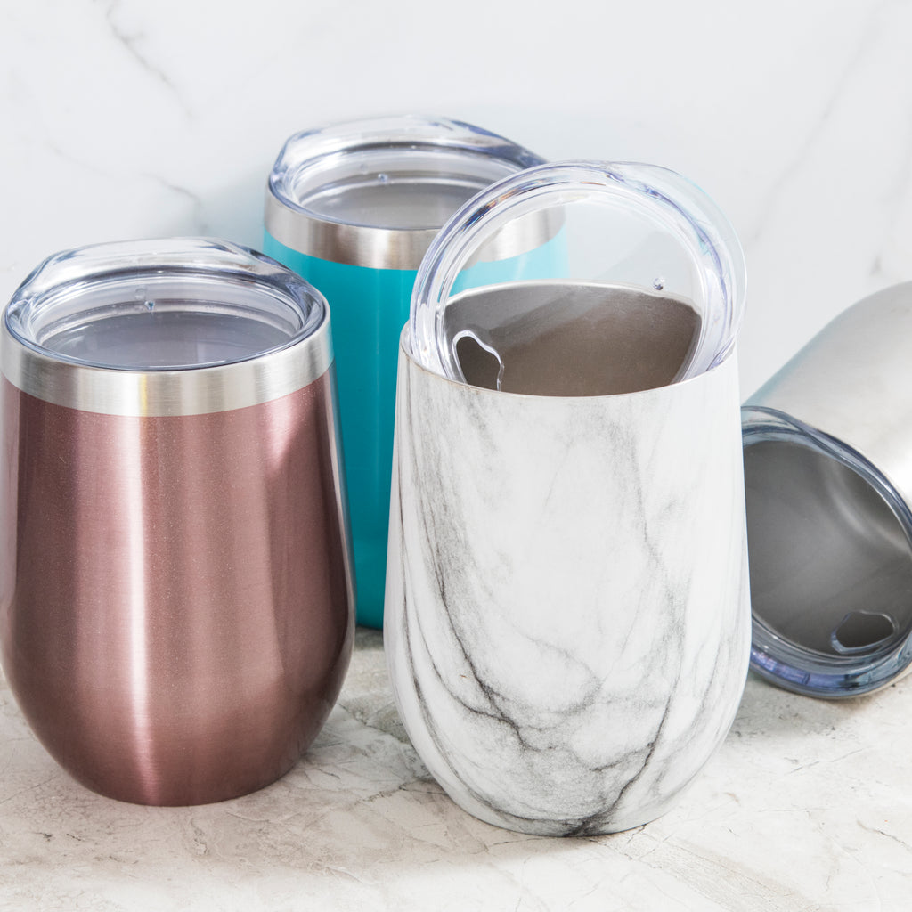 Day without Wine - Insulated Tumbler - Rose Gold