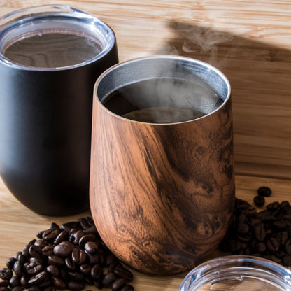 Sipworks Wine Tumbler 14oz | Midnight Black