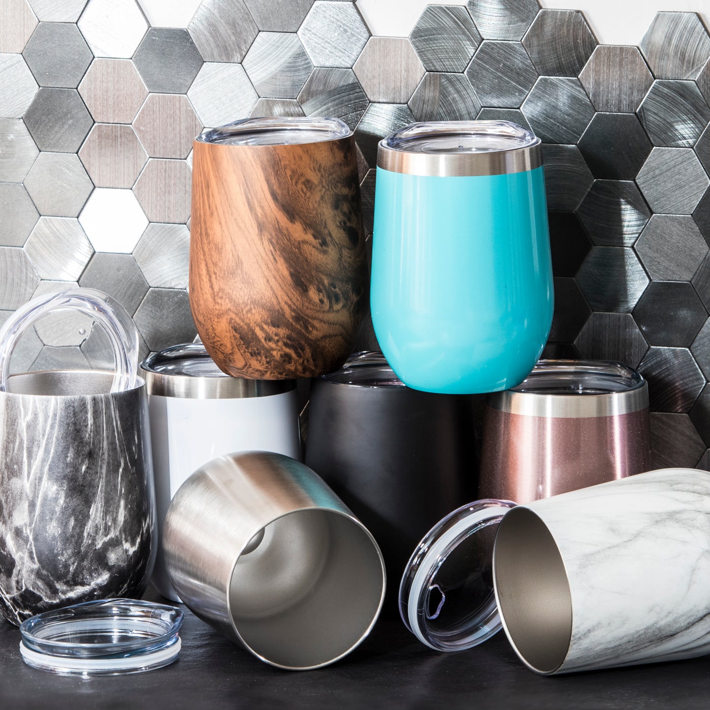 Sipworks Wine Tumbler 14oz | Aquamarine