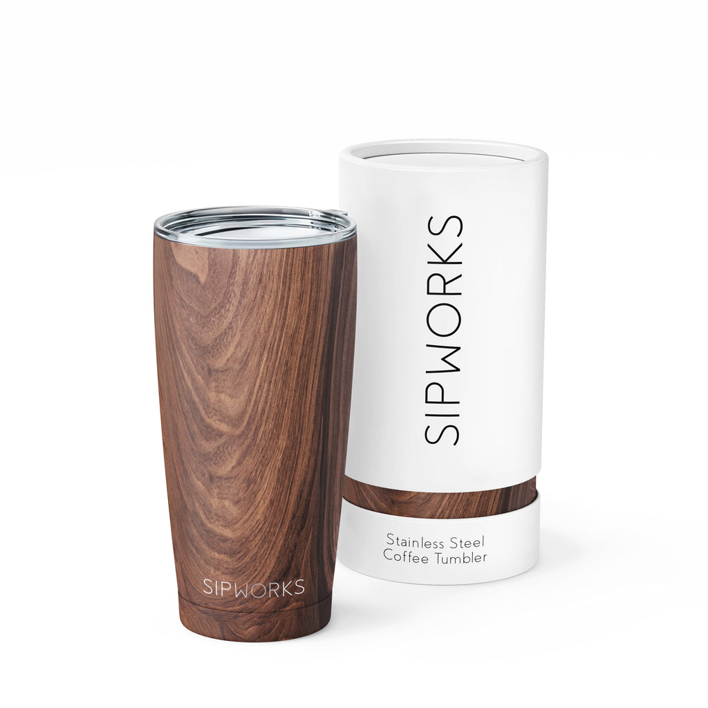 Sipworks Stainless Steel Insulated Wine Tumbler, 14oz