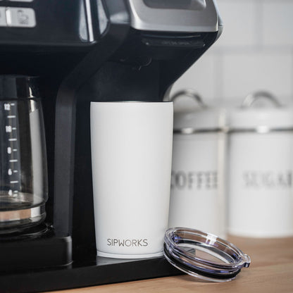 Sipworks Coffee Tumbler 20oz | Rose Gold