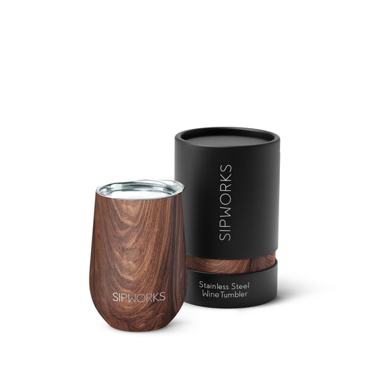 Sipworks Wine Tumbler 14oz | Mahogany