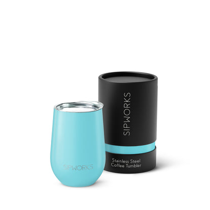 Sipworks Wine Tumbler 14oz | Aquamarine
